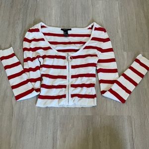 Zip up long sleep top